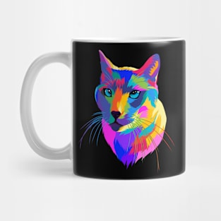 Colorful cat rainbow Mug